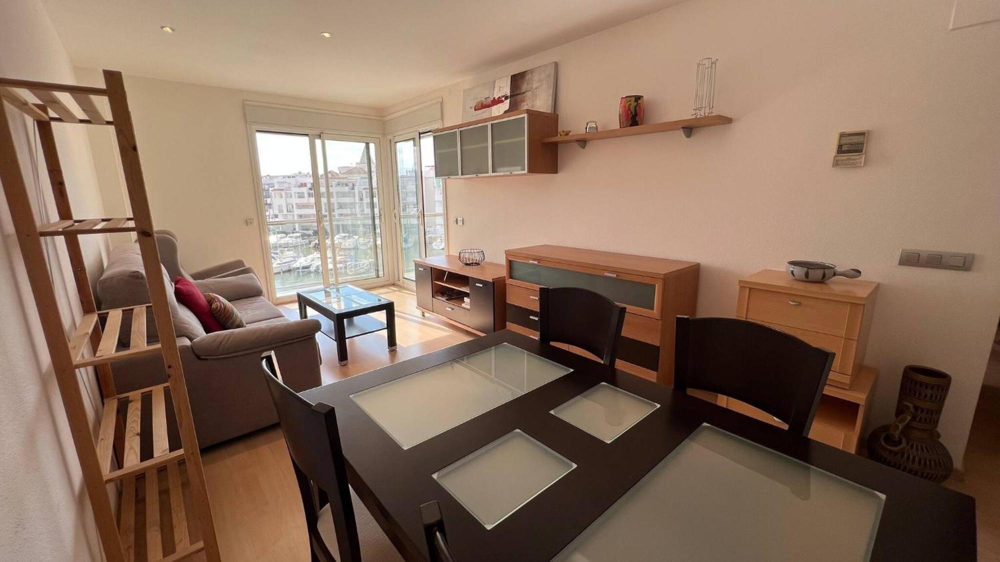 Precioso Piso Con Vista Al Canal Y Piscina En Roses Av-69 Luaran gambar